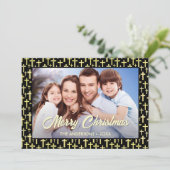 Holly Cross Familie Foto Weihnachten Religiöse Bib (Stehend Vorderseite)