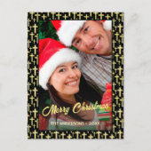 Holly Cross Familie Weihnachten Foto Glaube Religi (Vorderseite)