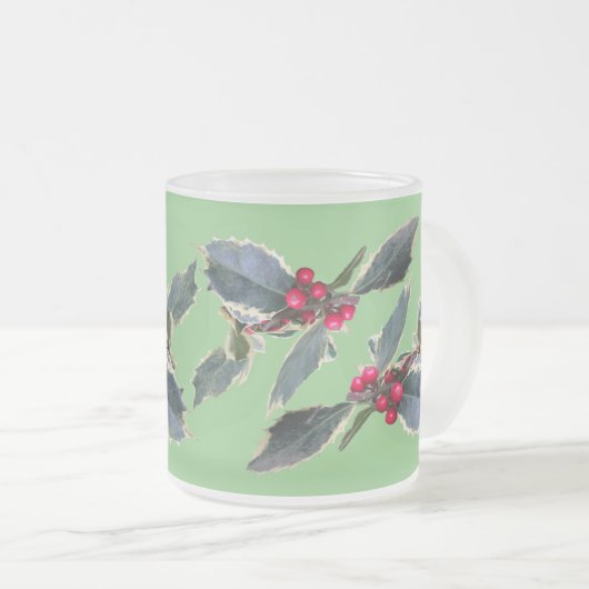 Holly Cust Grüne Mattierte Tasse (VorderseiteRechts)