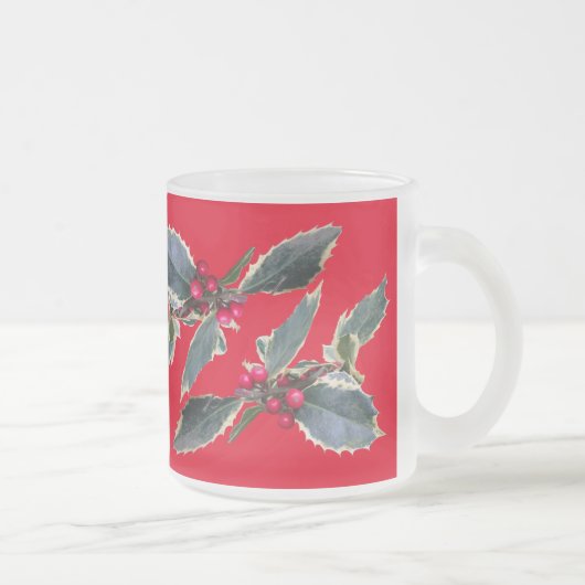 Holly Cust Tasse aus Mattiertem Rotglas (Rechts)