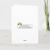 Holly-day Pony Weihnachtskarte Feiertagskarte (Rückseite)