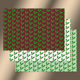 Holly-Day-Triple-Pack Geschenkpapier Set