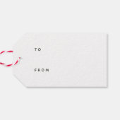 Holly Days | Freuen Sie sich auf Ferien nach Maß Geschenkanhänger (Rückseite Horizontal)