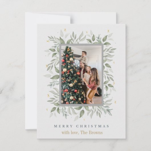 Holly Days | Frohe Weihnachten 2 Foto Weihnachtska (Vorderseite)