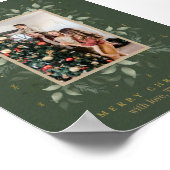 Holly Days | Frohe Weihnachts-Foto Urlaub Poster (Ecke)