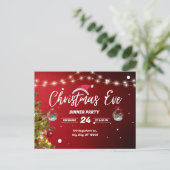 Holly Days | Frohe Weihnachtskarte - Festiv Postkarte (Stehend Vorderseite)