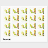 Holly die Pixie-Elfe Quadratischer Aufkleber (Blatt)
