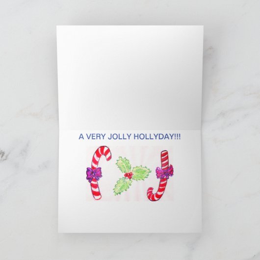 Holly Dolly Christmas Karte (Innenseite)