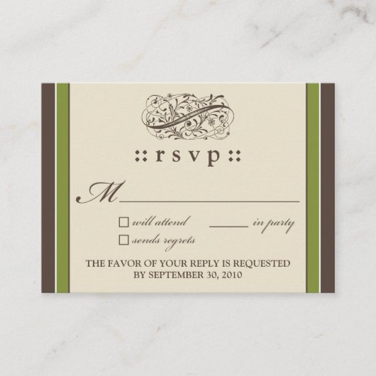 ::holly: Einfach elegant 3.5"x2.5" RSVP Card_v2 Begleitkarte (Vorderseite)