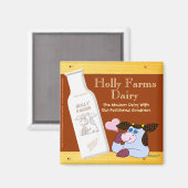 Holly Farms Dairy Magnet (Vorderseite/Rückseite)