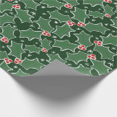 Holly Festive Weihnachtspapier Geschenkpapier (Ecke)