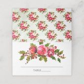 Holly Floral Brautparty Platzkarte (Außenseite Aufgefaltet)