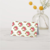 Holly Floral Brautparty Platzkarte (Rückseite)