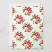 Holly Floral, der das Ehepaar Bestes Bridal-Spiel Einladung (Rückseite)