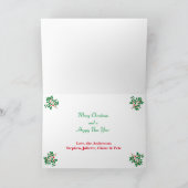 Holly Foto - Faltschachtel Feiertagskarte (Innenseite)