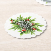 Holly Frohe Weihnachts-Untersetzer Untersetzer (angewinkelt)