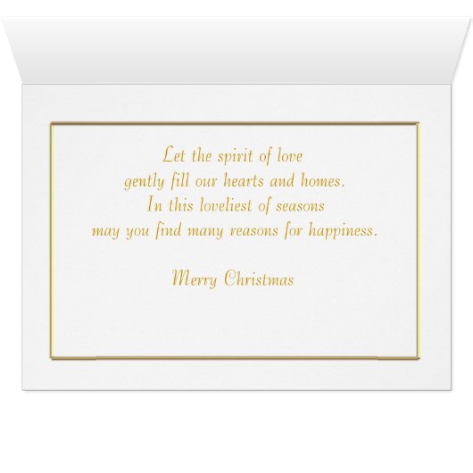 Holly Frohe Weihnachtskarte (Innenansicht Horizontal (Unten))