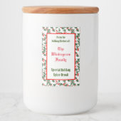 Holly From the Holiday Kitchen Family Baking Lebensmitteletikett (Vorderseite)