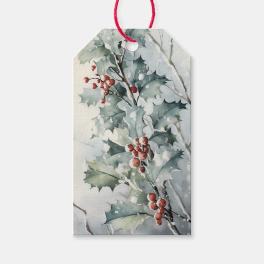 Holly Geschenkanhänger (Vorderseite)