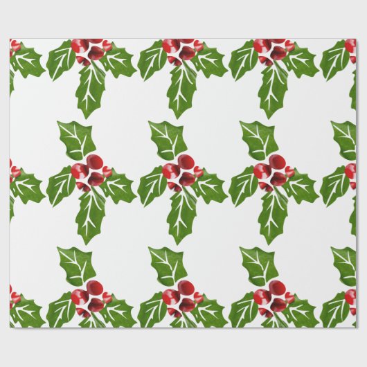 Holly Geschenkpapier (Flach)