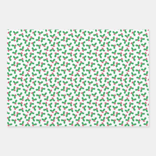 Holly Geschenkpapier Set (Vorderseite)
