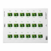 Holly Gift Label Adressaufkleber (Vorne)
