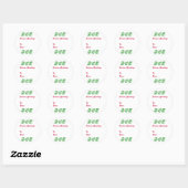 Holly Gift Tag Stickers (Blatt)