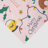 Holly Gifts Christmas Pink Seidenpapier (Detail)