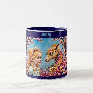 HOLLY ~ Girl and Baby Dragon ~ Tasse