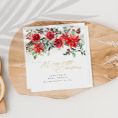 Holly Greenerity Weihnachtsdusche Einladung Serviette