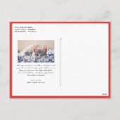 Holly Greenery Aquarell Zwei Foto Weihnachten (Rückseite)