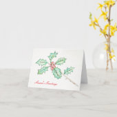 Holly-Grußkarte "Jahreszeiten" Karte (Gelbe Blume)