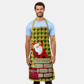 Holly Happy Holidays Santa Fun Schürze (Getragen)