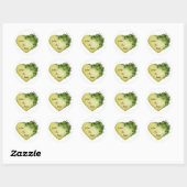 Holly Heart Sticker (Blatt)