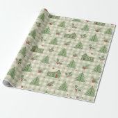 Holly Hearth Christmas Geschenkpapier (Ungerollt)