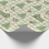Holly Hearth Christmas Geschenkpapier (Ecke)