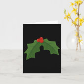 Holly - Heilige Weihnachten und Berries Karte (Gelbe Blume)