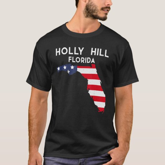 Holly Hill Florida USA Staat America Travel Florid T-Shirt (Vorderseite)