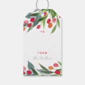Holly Holiday-Geschenk-Tags Geschenkanhänger (Rückseite)