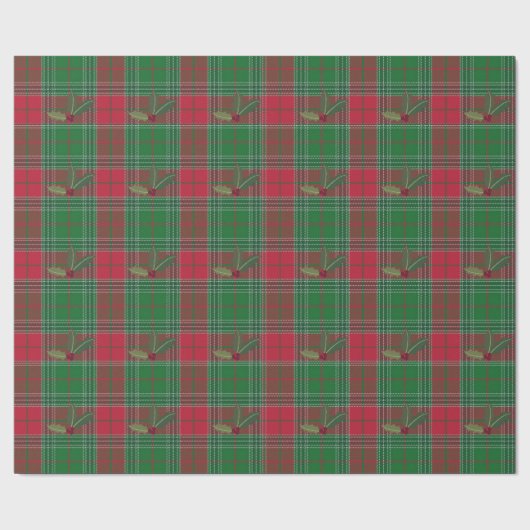 Holly Holiday Geschenkpapier (Saum)