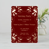 Holly Holiday Pary Folieneinladung (Stehend vorne)
