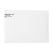 Holly Holiday Wraparound Return Address Labels (Vorderseite)