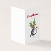 Holly Igel Weihnachtskarte (Vorderseite)