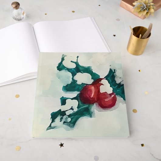 Holly in Snow Gästebuch (Vorderseite offen)