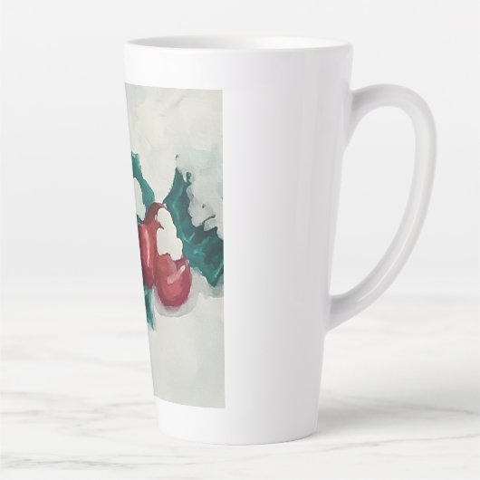 Holly in Snow Milchtasse (Rechts)