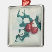 Holly in Snow Ornament Aus Metall (Links)