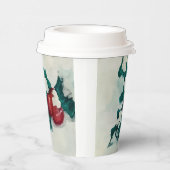 Holly in Snow Pappbecher (Rechts)