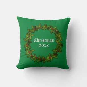 Holly & Ivy Christmas Throw Kissen