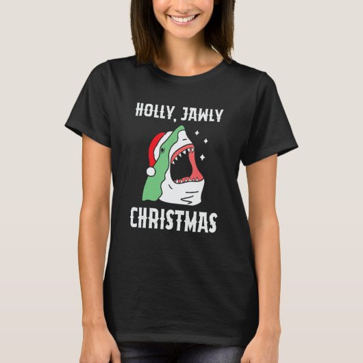 Holly Jawly Christmas Christmas In July Shark T-Shirt (Vorderseite)