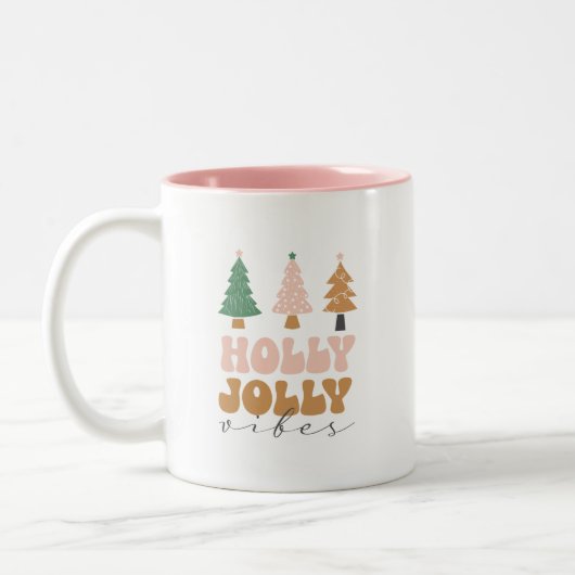 Holly jolls Weihnachtsgeschenk Zweifarbige Tasse (Links)